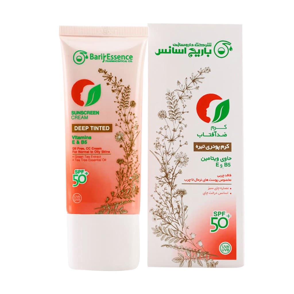 تیوب کرم ضد آفتاب SPF50 پوست نرمال تا چرب باریج اسانس ۶۰ میلی لیتر